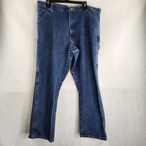 Wrangler Utility Carpenter Jeans Mens 38 X 30 Heavy Duty Denim Workwear
